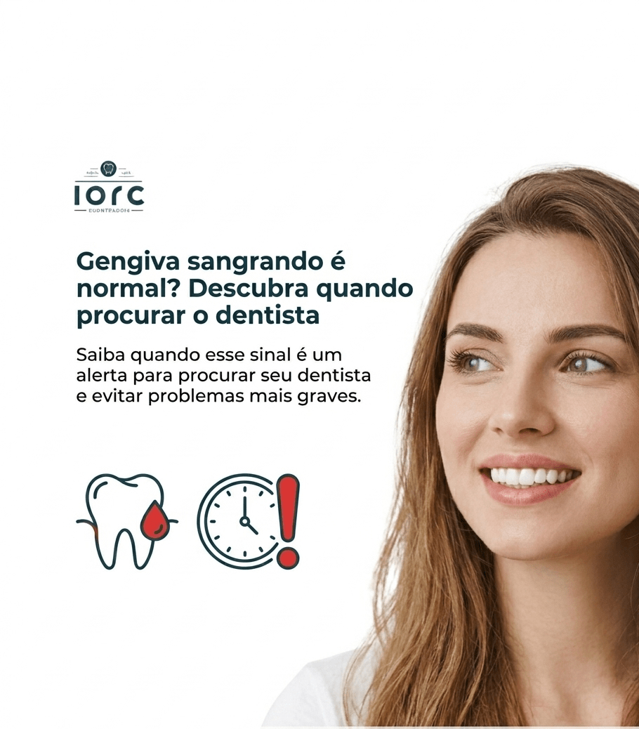 Gengiva sangrando é normal? Descubra quando procurar o dentista - IORC Odontologia